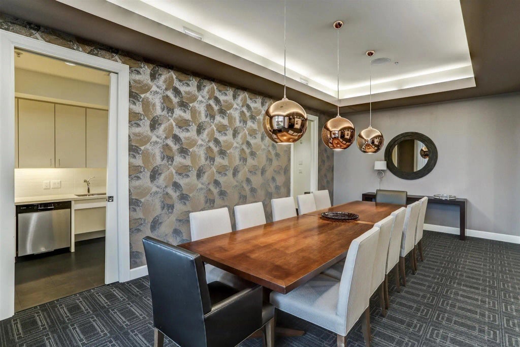 Highland Tower private meeting room with conference table and modern finishes