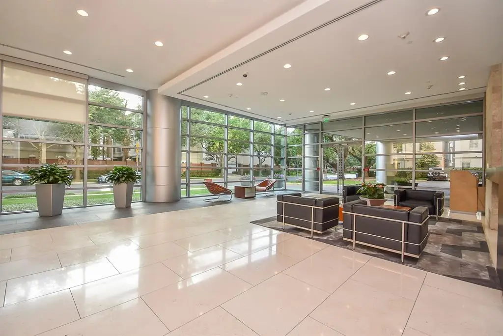 Highland Tower elegant lobby with modern design and natural light